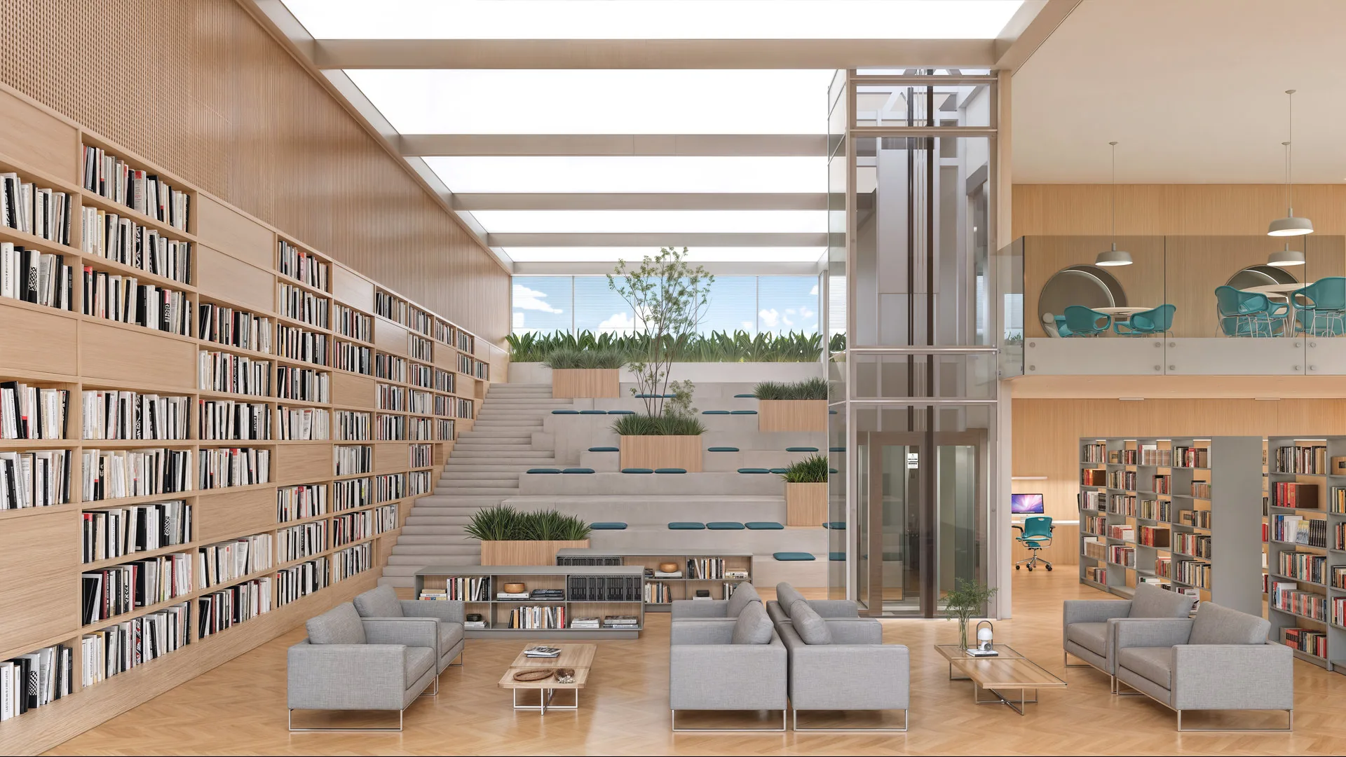 Fachada moderna de prédio iluminado destacando o banner principal do site da Montele Elevadores com a mensagem: 'A Montele tem o elevador ideal para você e seu empreendimento. Pioneira em acessibilidade no Brasil com mais de 15 mil equipamentos instalados'.