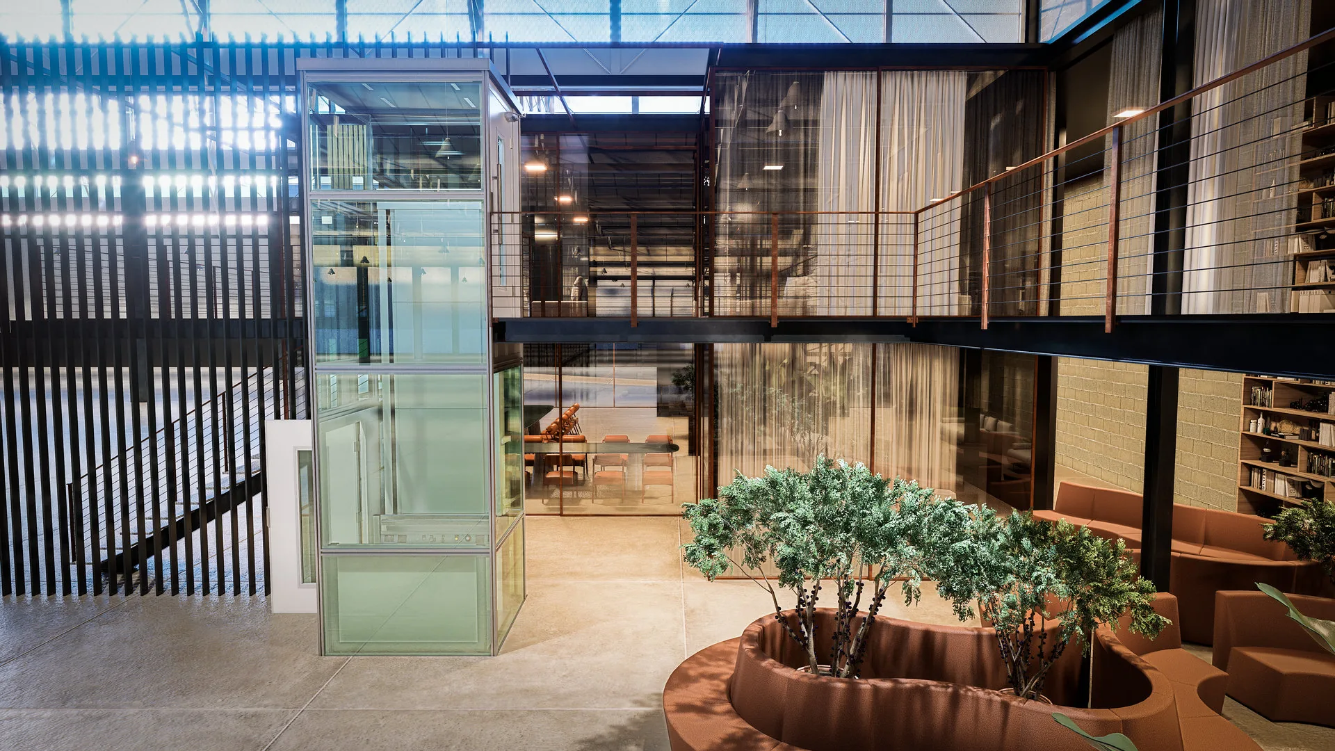 Projeto 19 — Interior comercial · Galpão (alt)