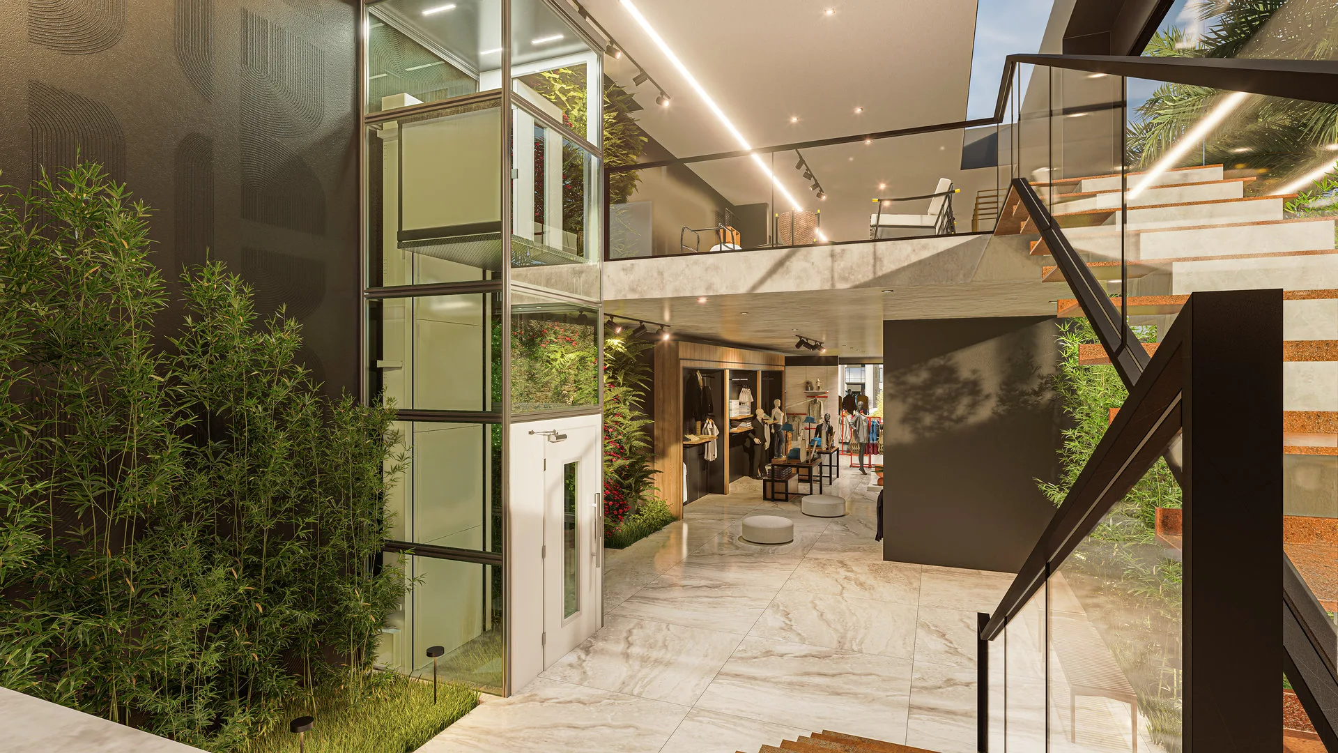 Projeto 20 — Interior comercial · Loja