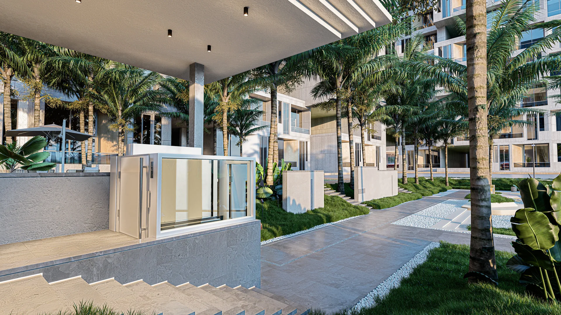 Projeto 21 — Exterior residencial · Área social (alt)