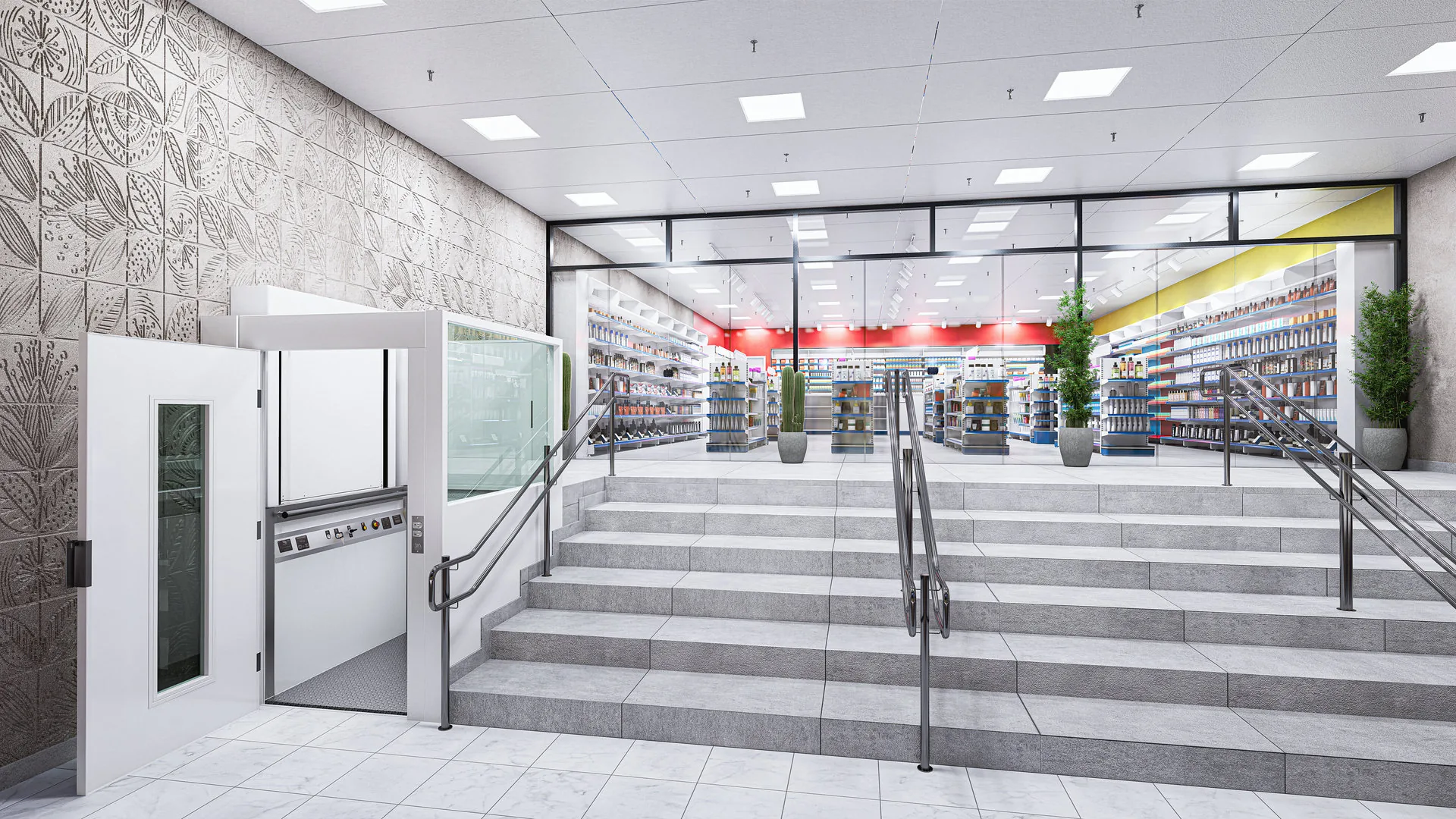 Projeto 22 — Interior comercial · Farmácia