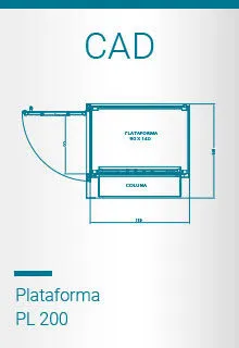 Bloco CAD Plataformas PL 200